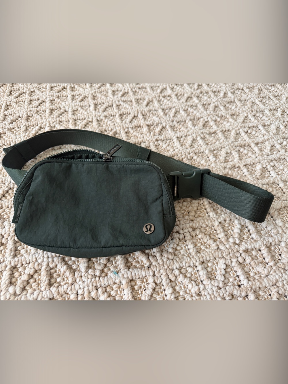 lululemon athletica Dark Green Waist Bag with Adjustable Strap
